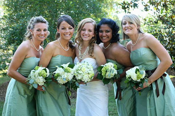 Bridal party. stock photo