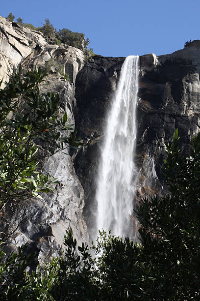 Bridalveil Fall in Yosemite National Park stock photo