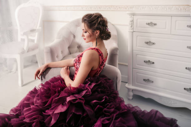 Best Purple And White Wedding Dress Stock Photos Pictures