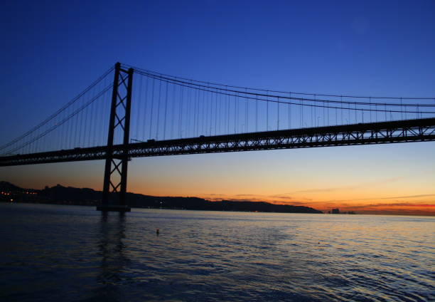 Bridge in Lissabon stock photo