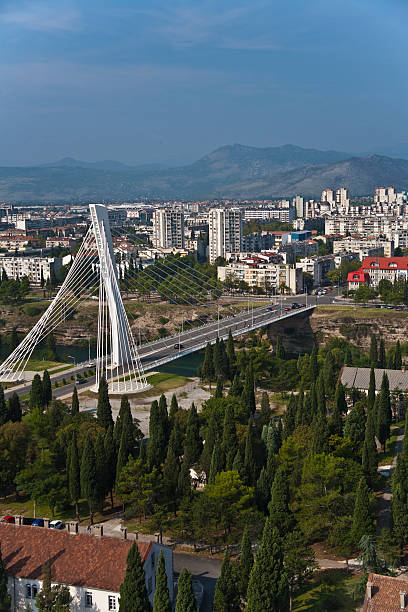 Bridge in Podgorica stock photo