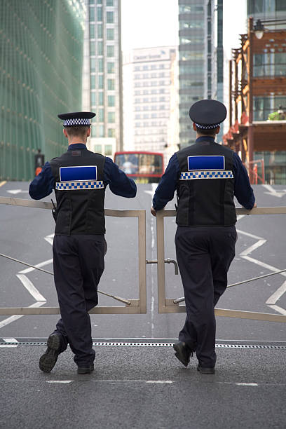 British Policeman stock photo