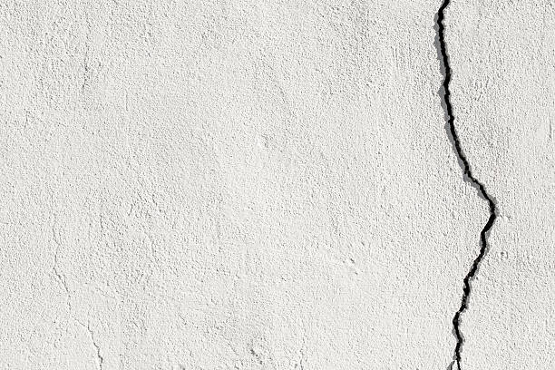 Broken Wall White broken grunge wall. adobe backgrounds stock pictures, royalty-free photos & images