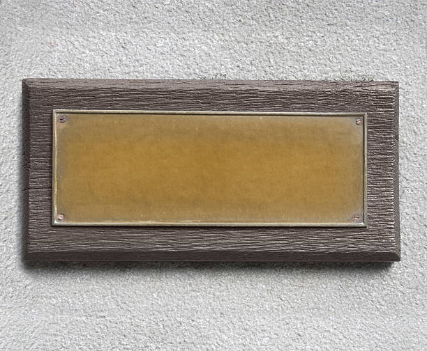 Bronze Plate Blank antique bronze plate. brass photos stock pictures, royalty-free photos & images