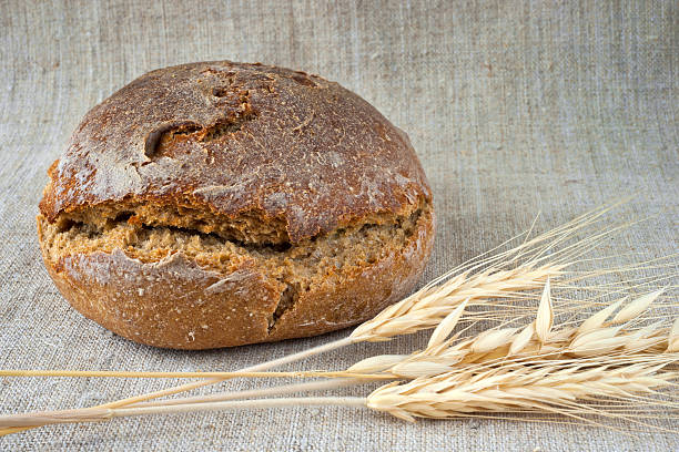 Brown bread stock photo