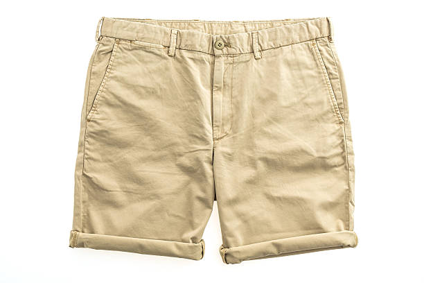 Brown chino pants stock photo