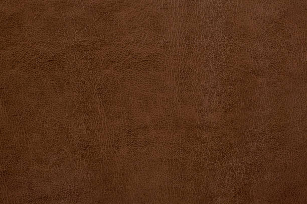 textura de couro marrom como plano de fundo - castanho imagens e fotografias de stock