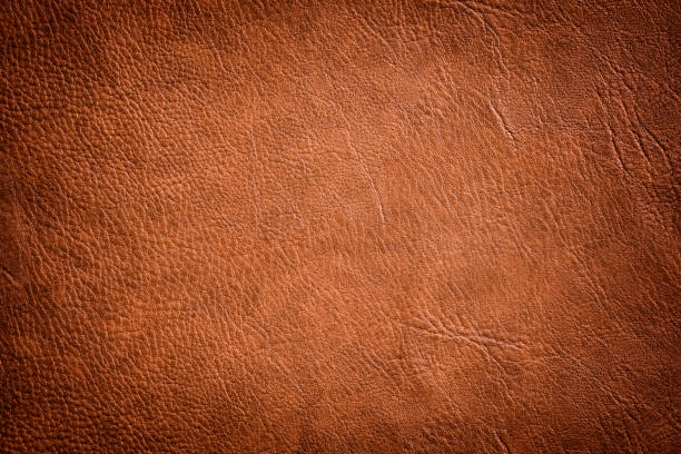 Brown Leather Texture used as luxury classic Background stock photo