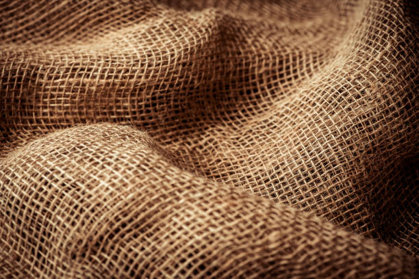 brown sackcloth texture - aniagem de cânhamo imagens e fotografias de stock