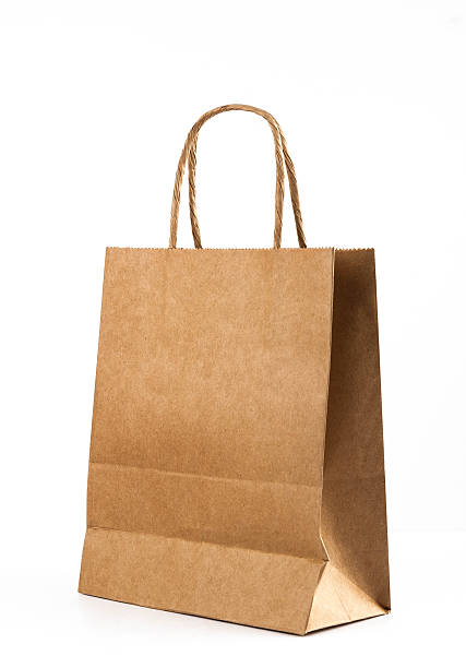 Brown Shopping Bag stock photo