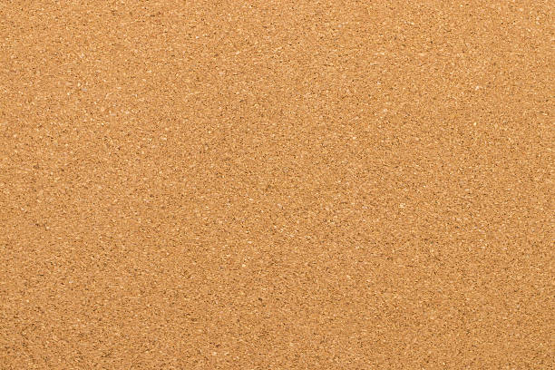 brown textured cork - closeup for background stock photo