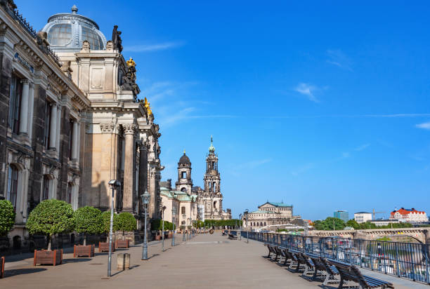 Bruhl's Terrace in Dresden Bruhl's Terrace in Dresden, Germany bruehl stock pictures, royalty-free photos & images