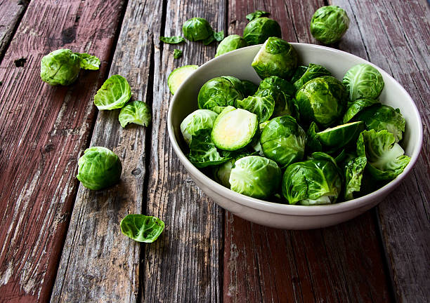brussel sprouts stock photo