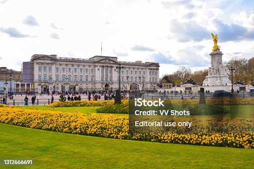 istock Buckingham Palace exterior and Victoria Memorial, London, UK 1312666691