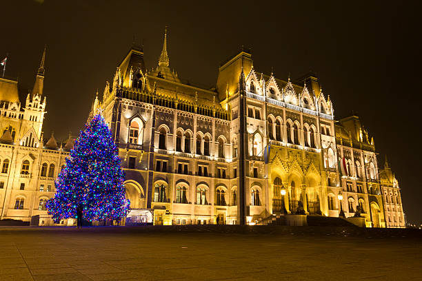 Budapest Christmas stock photo