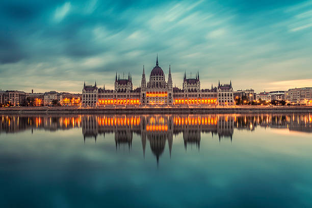 Budapest Parliament stock photo