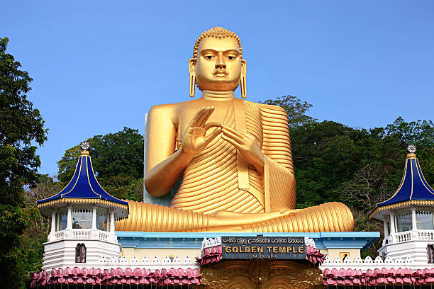 Buddha Statue, Dambulla, Sri Lanka Buddha Statue in Dambulla. Major attractions of the city include the largest and best preserved cave temple complex of Sri Lanka. dambulla stock pictures, royalty-free photos & images