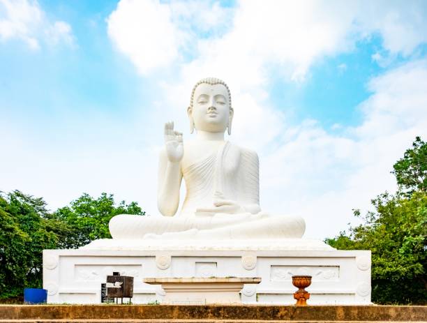 Buddha statue in Anuradhapura stock photo