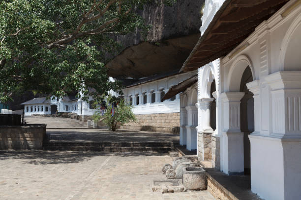 Buddhist cave temples in Dambulla, Central Sri Lanka, Sri Lanka, Asia Exterior of the Buddhist cave temples in Dambulla, Central Sri Lanka, Sri Lanka, Asia dambulla stock pictures, royalty-free photos & images