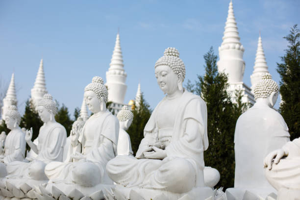 Buddhist sculpture stock photo