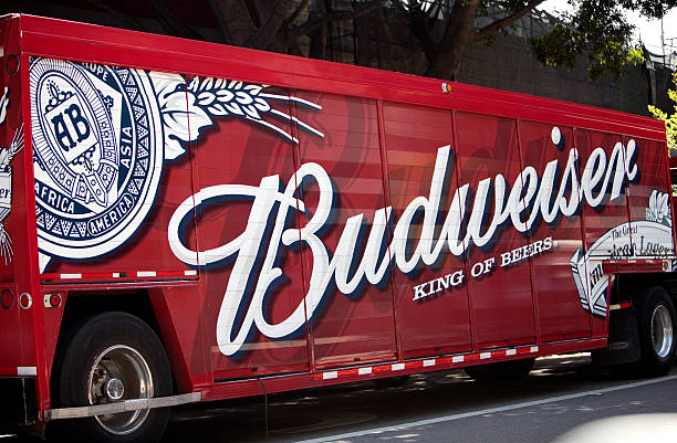 Budweiser Delivery Truck stock photo