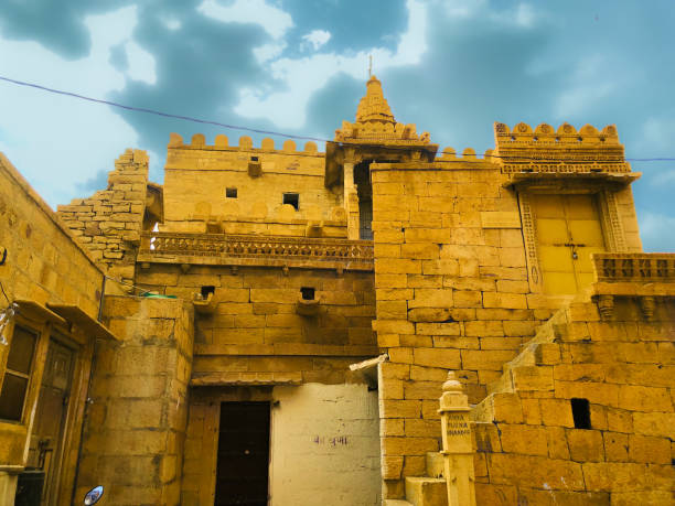 Building Inside the Jaisalmer Fort A beautiful old building inside the edge of Jaisalmer fort getty images stock pictures, royalty-free photos & images