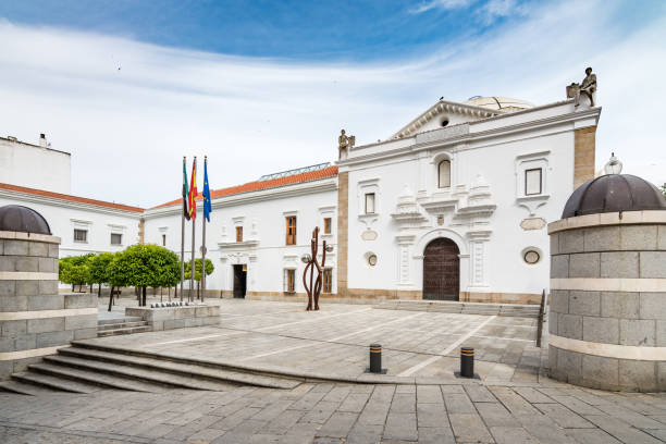 Building of the Assembly of Extremadura, government of the autonomous community of Extremadura located in Merida. stock photo