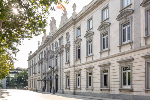대법원 의 건물, 스페인 정의의 최고 인스턴스 - supreme court building 뉴스 사진 이미지