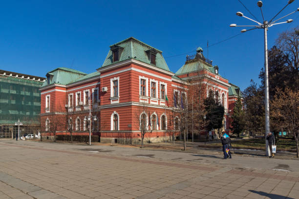 Building of Town hall in Town of Kyustendil, Bulgaria stock photo