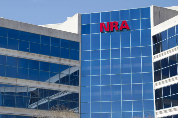 NRA Building Fairfax, Virginia, USA - April 05,2013: The National Rifle Association headquarters building is located near Washington, DC. The NRA promotes firearms safety and Second Amendment rights. The National Firearms Museum and a public indoor shooting range are part of this complex. nra stock pictures, royalty-free photos & images