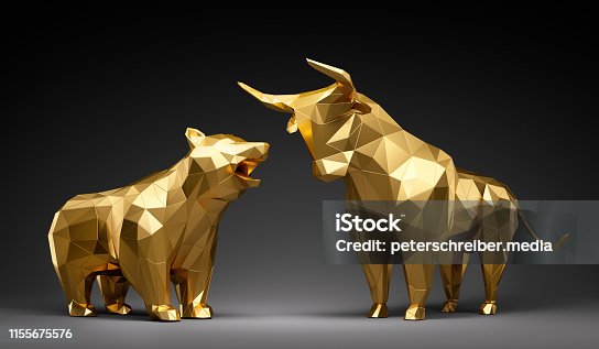 istock Bull and Bear-Concept Stock Exchange and Stock Market 1155675576