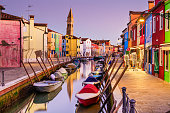 istock Burano, Venice, Italy at Twilight 1366636085