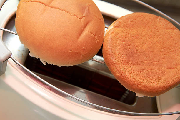 Burger buns stock photo
