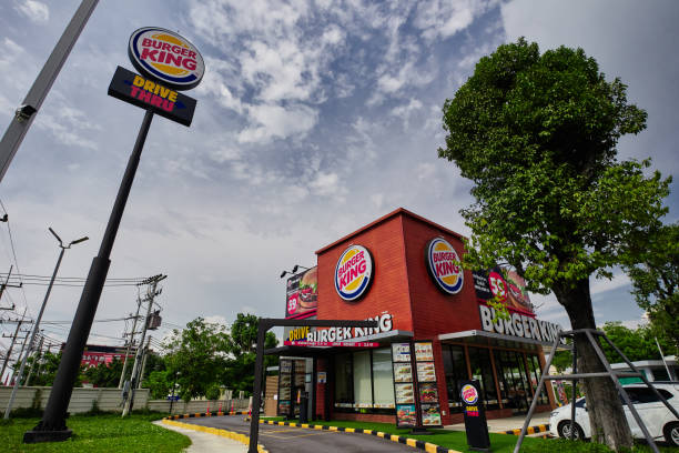 Burger King, Drive Thru, in Thailand stock photo