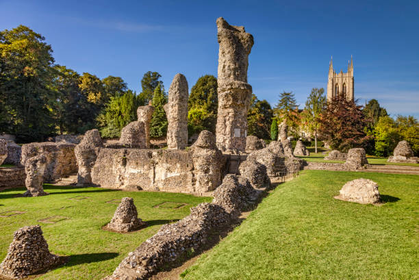 Bury St Edmunds Abbey and Cathedral, Cambridgeshire, England, UK stock photo