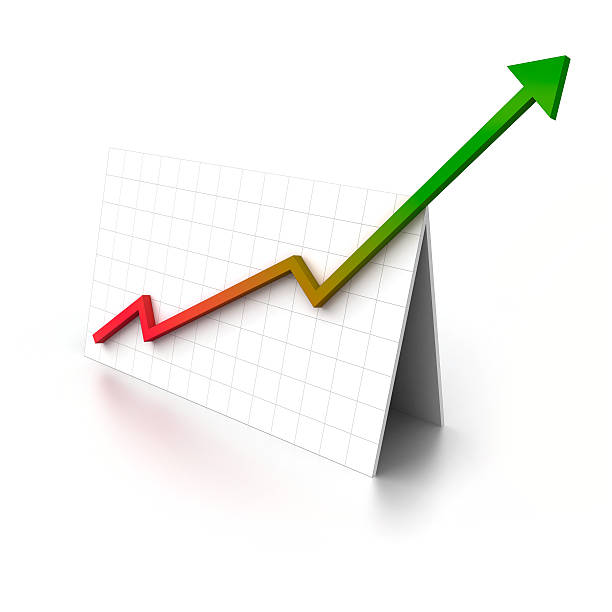 Business graph stock photo