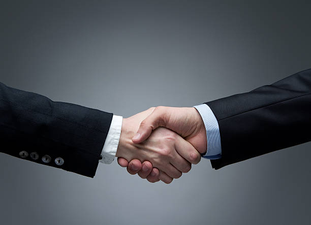 business handshake - griff stock-fotos und bilder