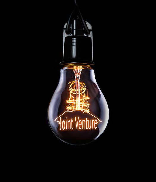 Business Joint Venture Concept Lightbulb Joint Venture Concept marijuana joint stock pictures, royalty-free photos & images