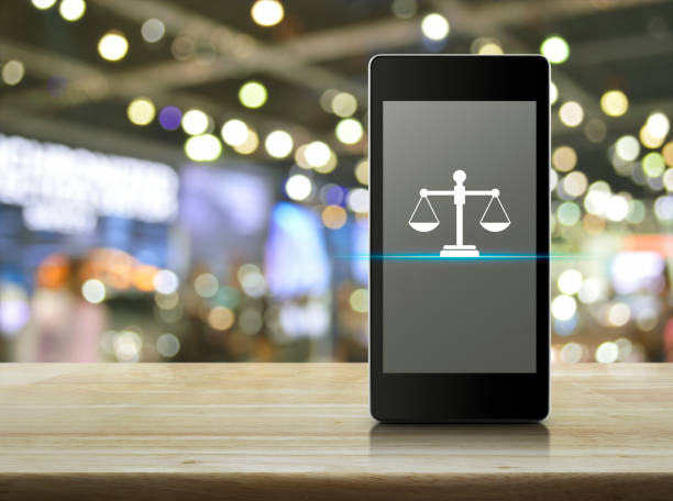 Business legal service online concept stock photo