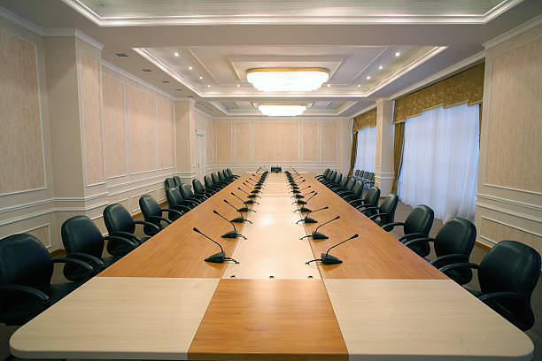 business metting and conference room stock photo
