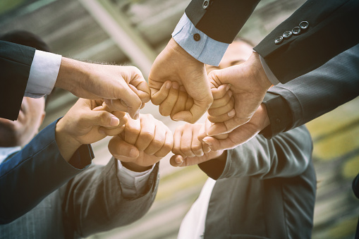 Business People Joining Hands Showing Teamwork Stock Photo Business People Joining Hands Showing Teamwork Stock Photo