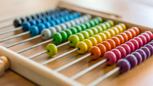 Business Photos Calculate Colorful Abacus abacus stock pictures, royalty-free photos & images