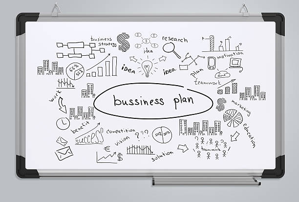 Business plan stock photo