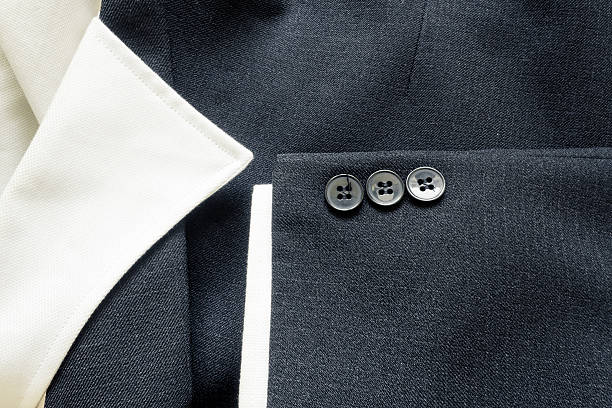 Macro shot of a business suit coat with texture