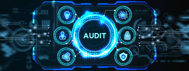 Business, Technology, Internet and network concept. Audit business and finance concept. stock photo