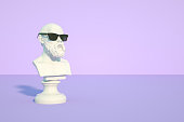 istock Bust Sculpture with Sunglasses 1306691787