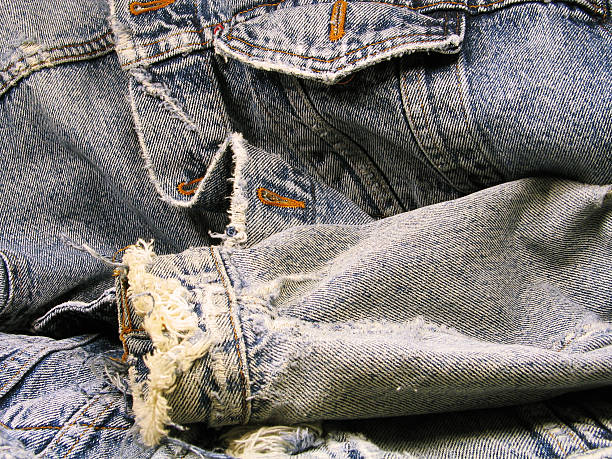 Busted Denim stock photo