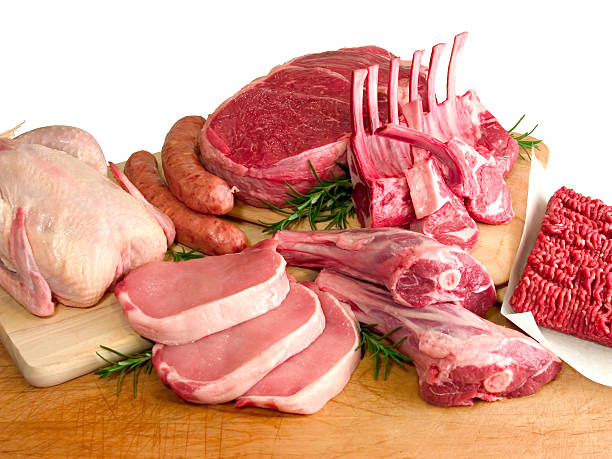Butcher's Block - Meat stock photo