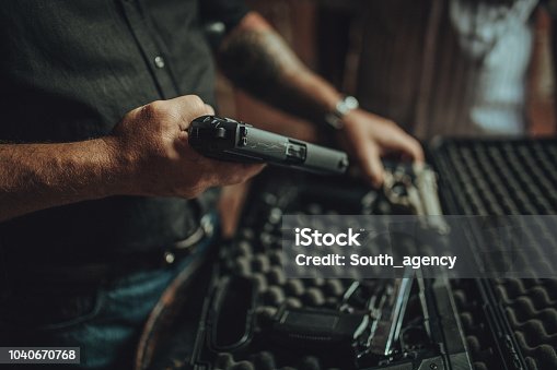 istock Buying a gun on black market 1040670768