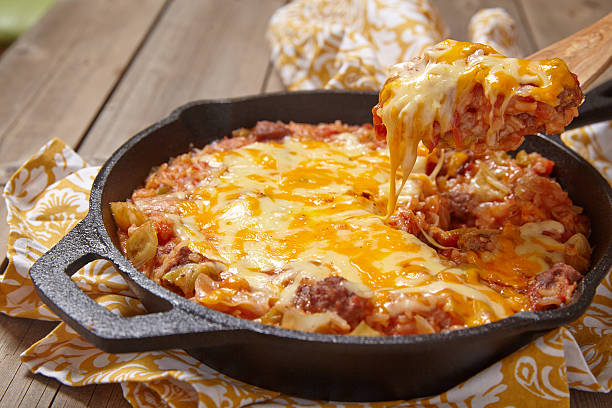 Cabbage casserole with beef and cheese Cabbage casserole with beef, cheese and tomato sauce gratin stock pictures, royalty-free photos & images